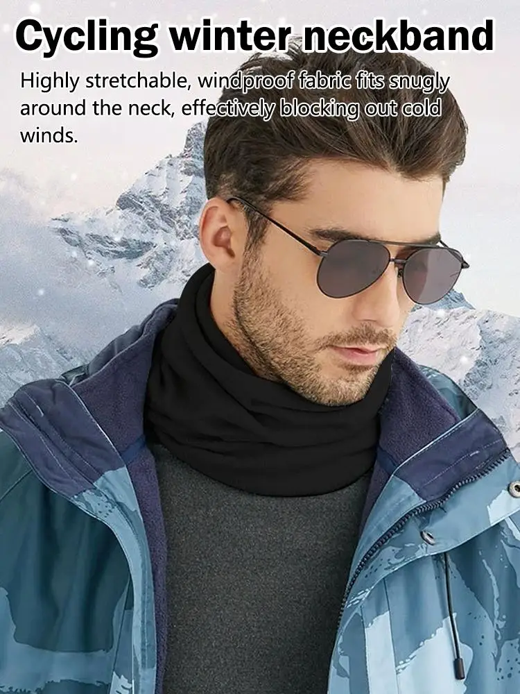 AliExpress Winter Neck Scarf Warm Windproof Polar Fleece Ski Tube Outdoor Sport Cold-proof Thermal Cycling Snowboard Face Cover neck scarf