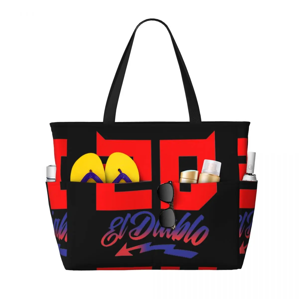 Fabio Quartararo 20 Beach Tote Bag Sport Gym Yoga Duffle Large Tote Bag Women Travel Bag Fitness bag