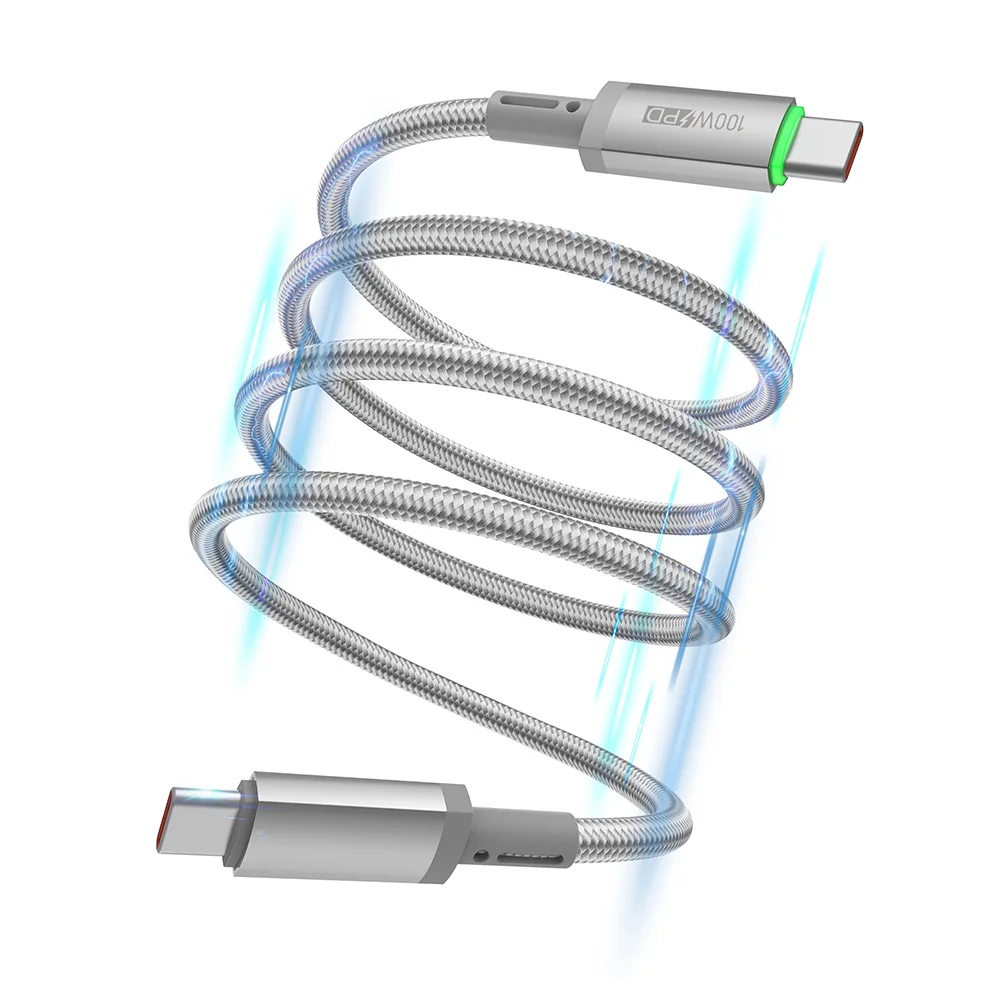 WiWU 100PD Type C Fast Charging Cable for MacBook/Samsung Digital Display USB C 3.1 Magnetic Cable for Lightning PD30W Charging