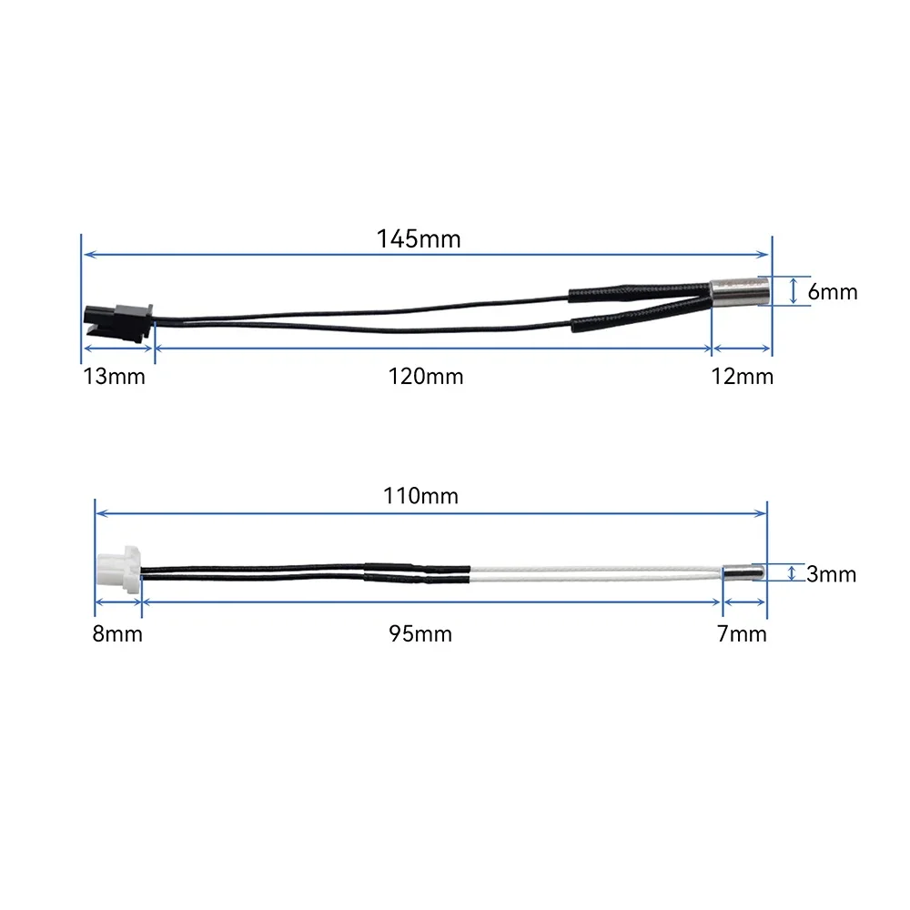 

Prusa MK4 Printer Cartridge Heater 24V 40W Heating Tube Heating Rod NTC100K Thermistor For Extruder Kit 3D Printer Mk4 Hotend