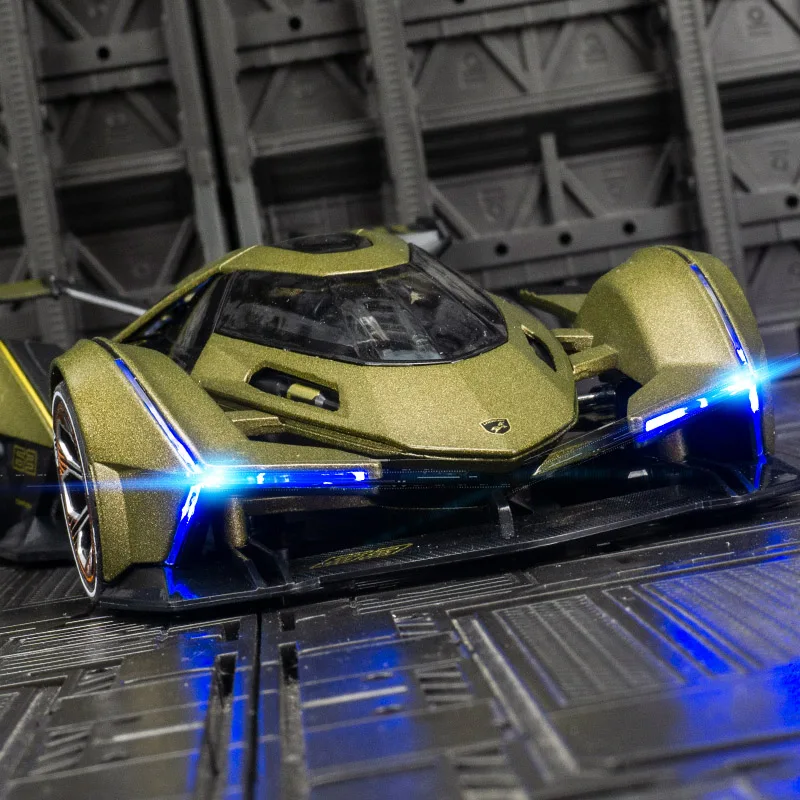 Il modello di auto in lega 1:22 v12 ha una raccolta di funzioni di suono e illuminazione simulate e può essere regalata come regalo di compleanno agli amici