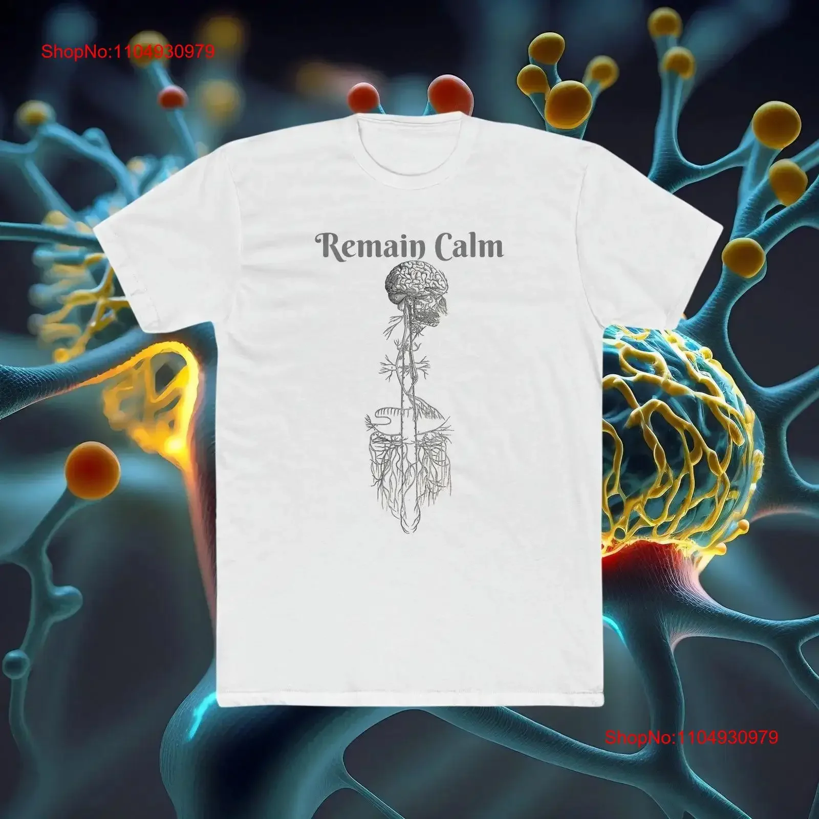 

Футболка из хлопка Crew Vagus Nerve для взрослых, винтажный стираный слегка повседневный дышащий топ для повседневной носки, уличная одежда