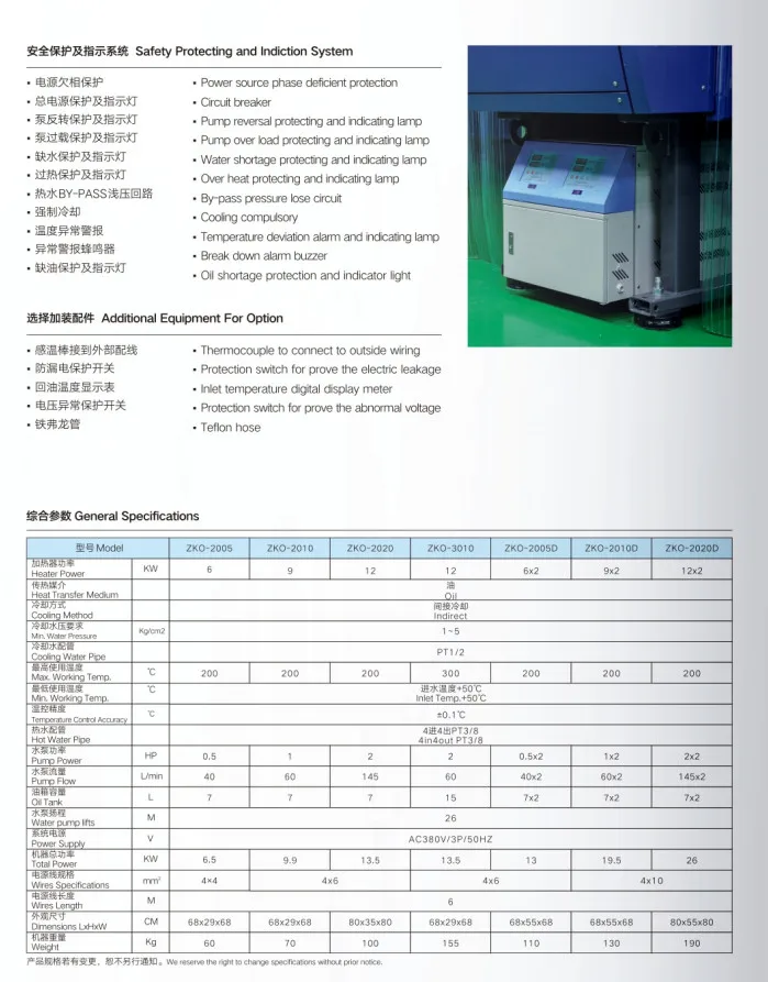 Oil Type Heating Electric Mold Temperature Controller