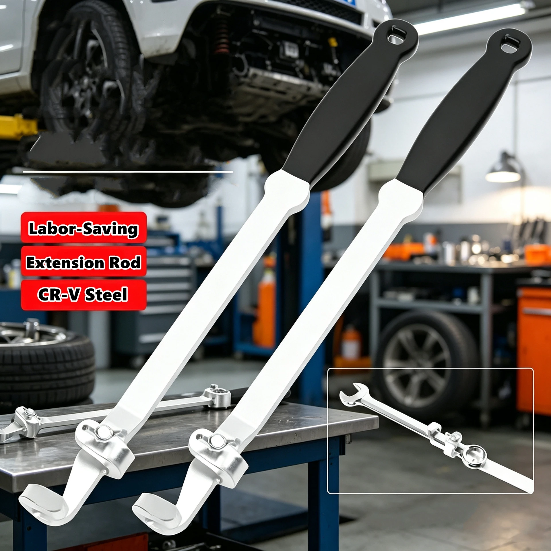 19-Inch Universal Wrench Extender Tool, Extension Rod, Leverage Tool, Torque Amplifier Rod,For Mechanics Motorcycle Car Repair