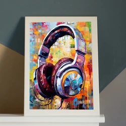 Painting By Number Graffiti Headphones Landscape Digital Paint Handmade Adult Children Gift Wall Decoration By Art