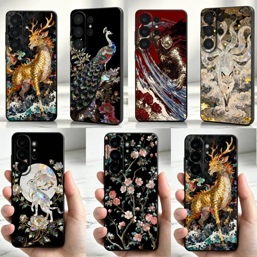 Case for Samsung Galaxy S26 S22 S20 FE S24 Ultra Note 20 10 Ultra S23 S25 Edge S21 Plus Phone Cover Pink Blossom Branch