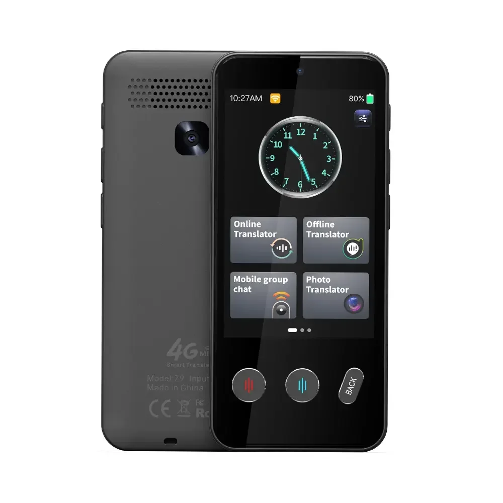 آلة الترجمة الصوتية الذكية Z9 تدعم بطاقة SIM 4G 142 لغة تسجيل ذكي عبر الإنترنت مترجم محمول #1
