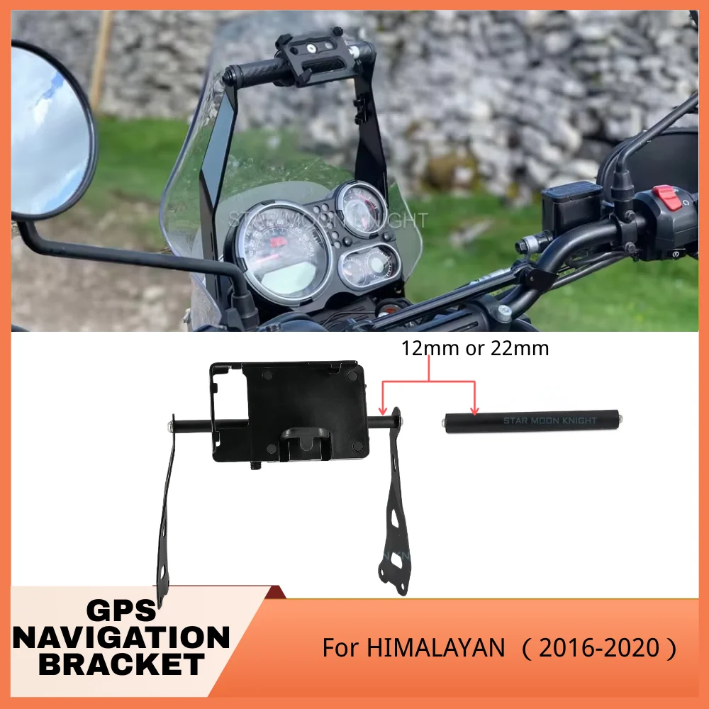 

Motorcycle Accessories Mobile Phone GPS Navigation Plate Bracket Bar Mount For HIMALAYAN（2016-2020）Small Phone Holder