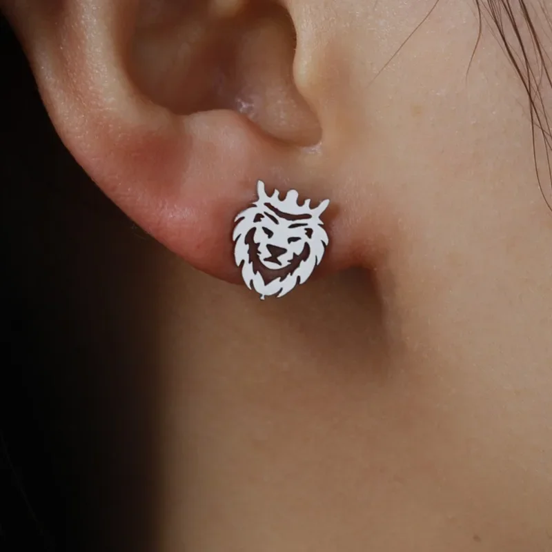 Disney The Lion King Women Men Stud Earrings Jewelry Animated Film Derivative Peripherals Vogue Accessories Birthday Party Gift