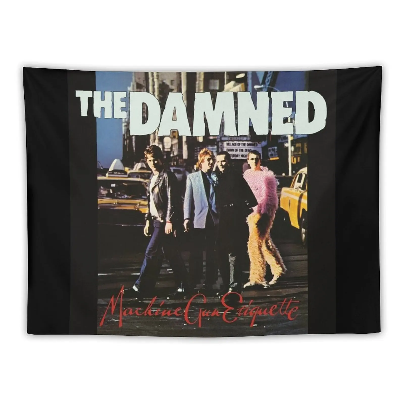 The Damned machine gun etiquette 2 Tapestry Room Decoration Aesthetic On The Wall Tapestry