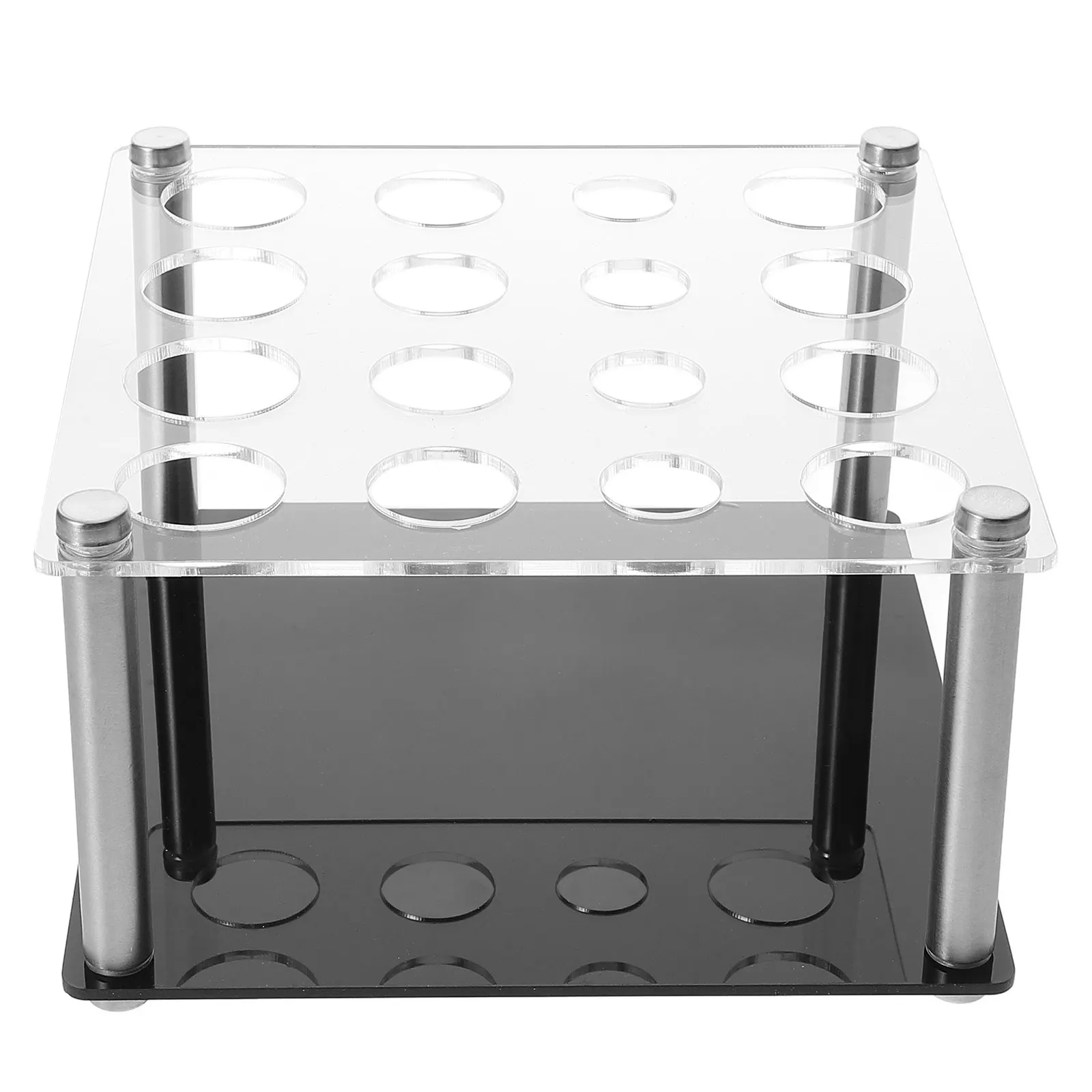 

Acrylic Chess Piece Mold Holder for DIY Resin Projects Stable Base Elegant Design Multiple Aperture Sizes Chess Accessories Game