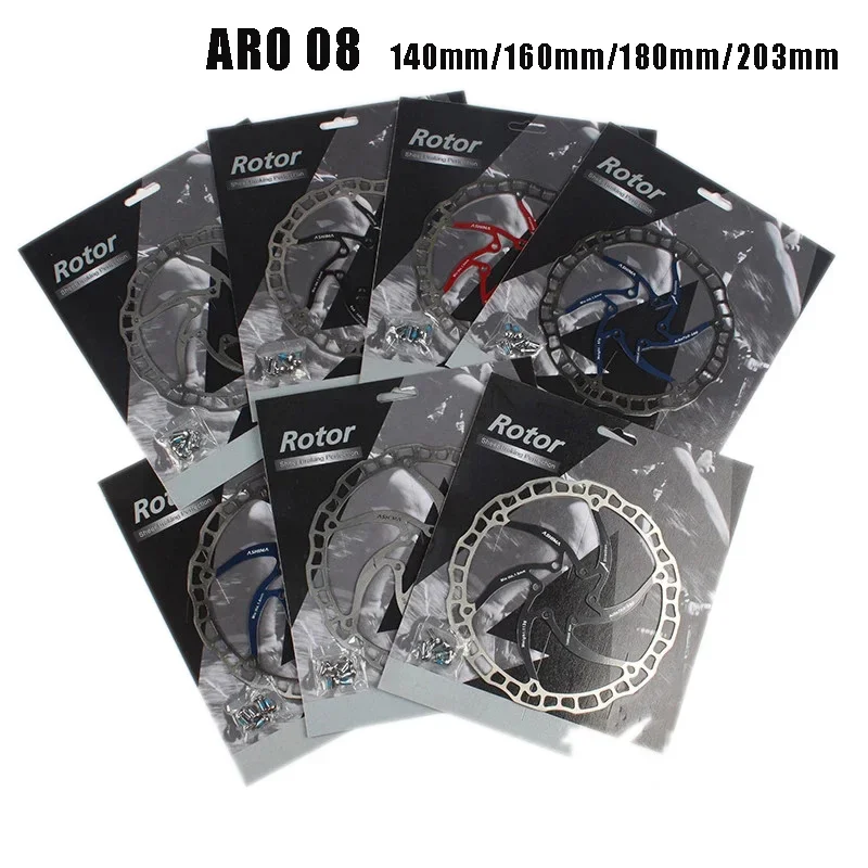 ASHIMA ARO 08 Brake Disc Rotor ultralight 85g MTB bike stainless steel 140mm/160mm/180mm /203mm 6-bolts