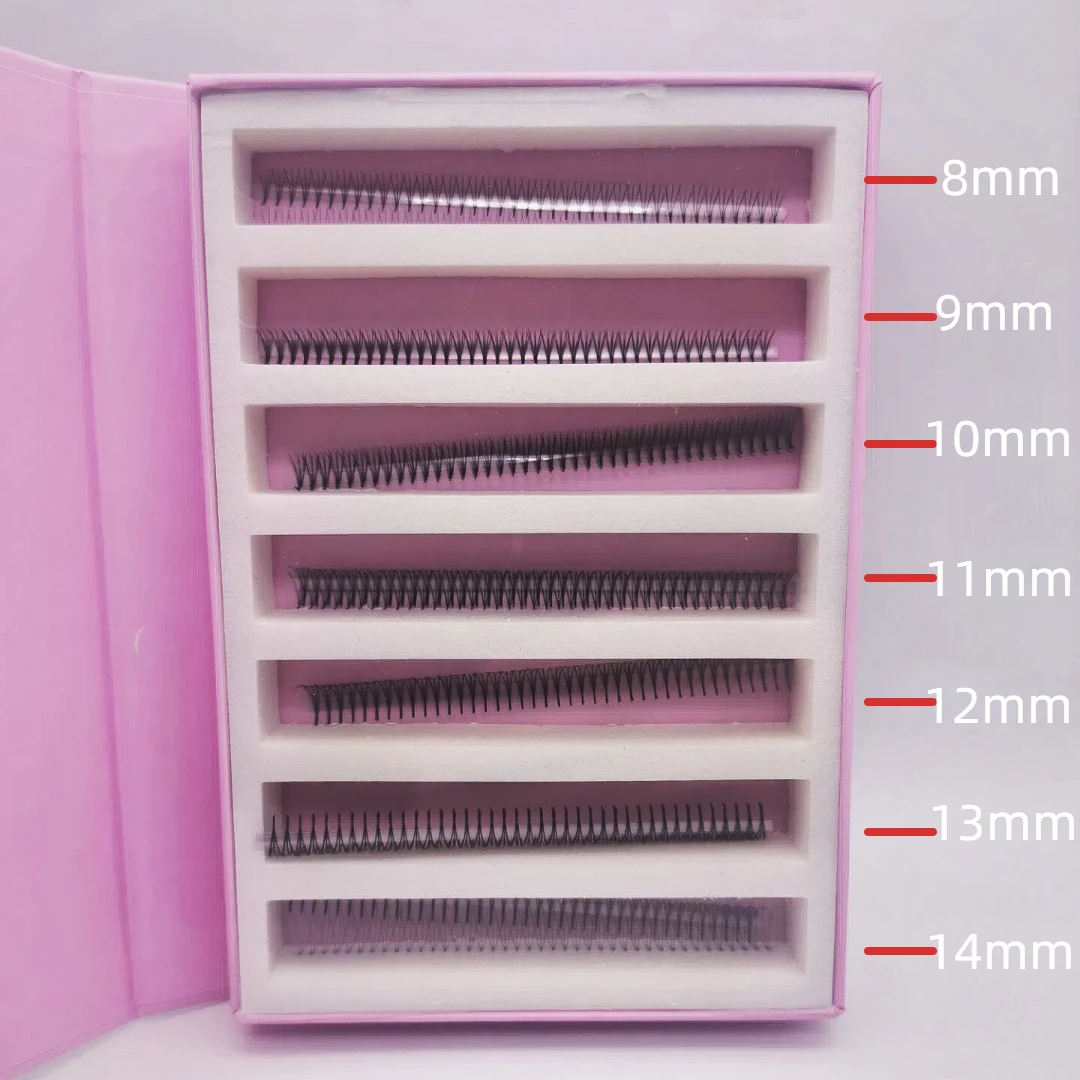 Wąskie 1000 Sztuk Sztucznych Rzęs Koreańskie Narzędzia do Makijażu Urody Ultra Szybkie Kępki Rzęs 5D 6D 8D Naturalne Cienkie Rzęsy na Bazie Książki