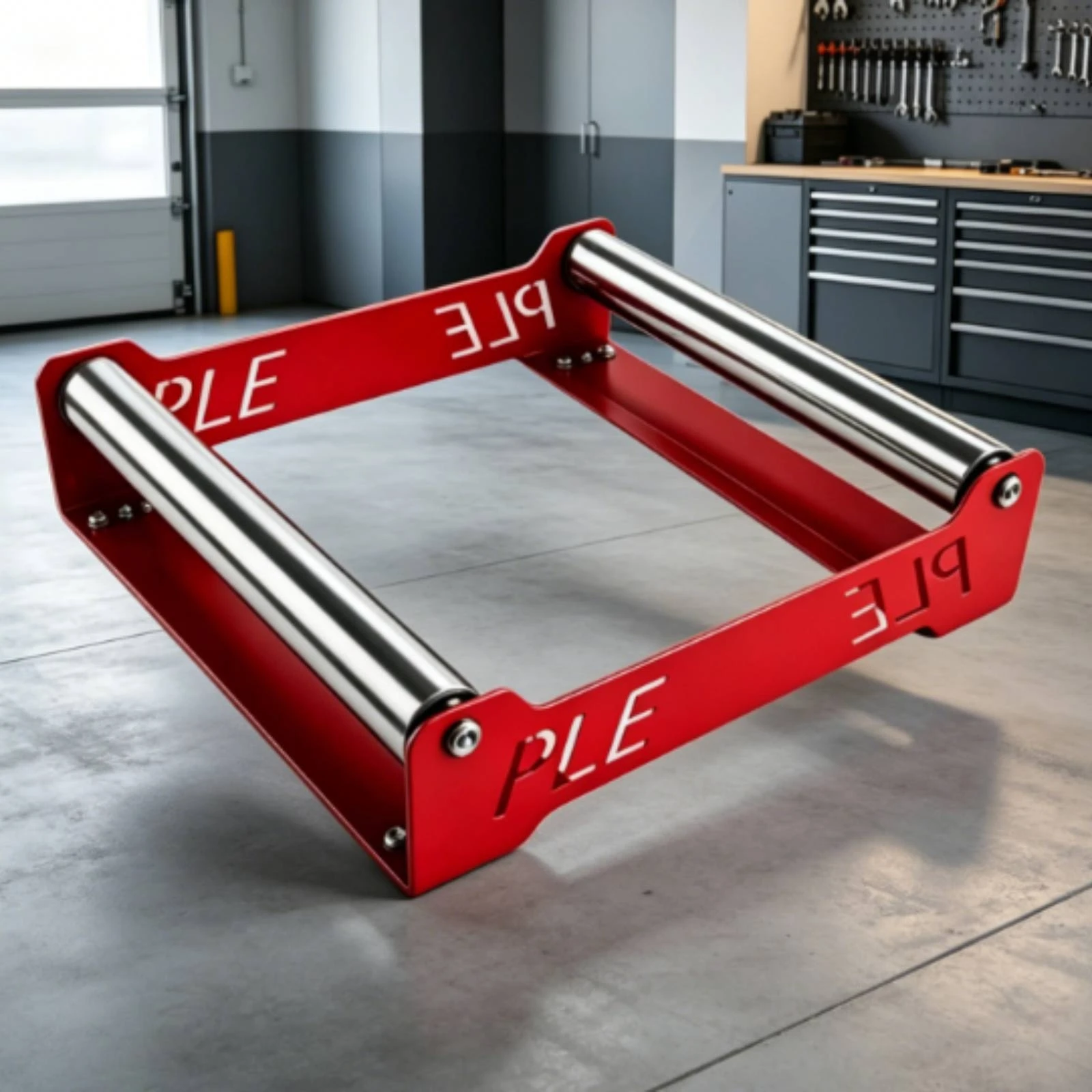 

360° Rotating Tire Stand Shiny Rollers Wheel Cleaning Rack Auto Care Equipment Rectangular