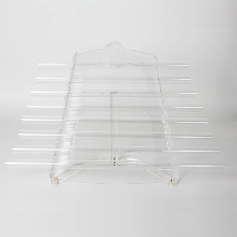 Flower of Life Transparent Quartz Crystal Singing Harp,Sound Healing Stress Relief Percussion Instrument with Carry Case Mallet
