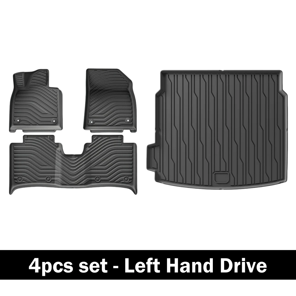 Für ZEEKR 001 2024 2025 2026 Auto-Fußmatten Kofferraummatte TPE 3D Fußmatten-Set Allwetter Wasserdicht Linkslenker – Detail 5