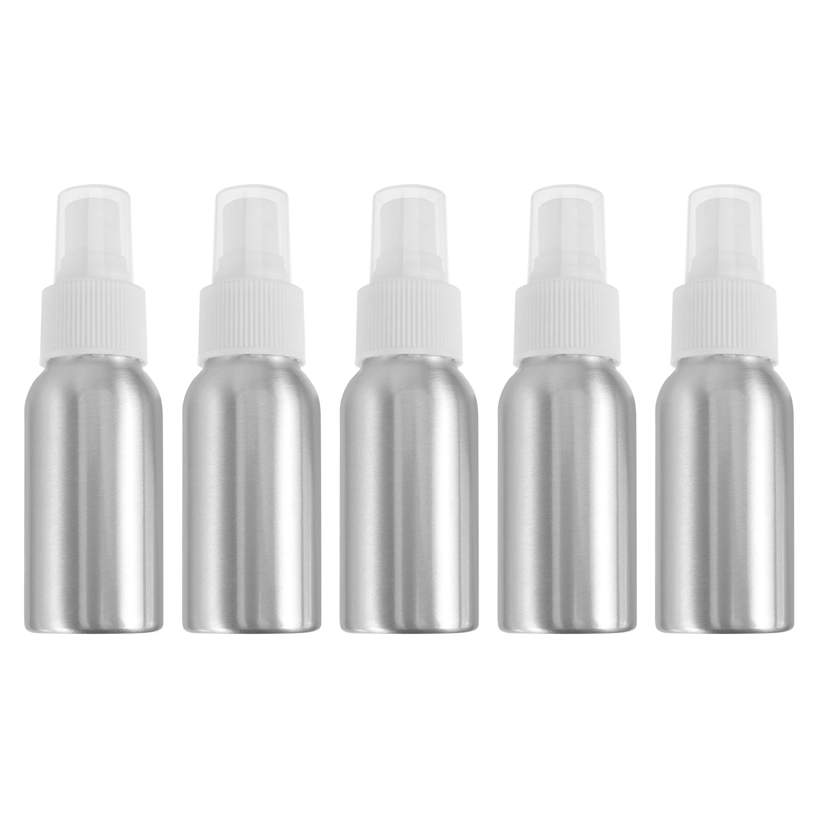 5 stuks compacte aluminium spuitfles 50 ml hervulbare reistoiletartikelen parfum lege mist spuitcontainer draagbaar