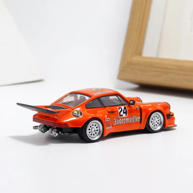 Diecast 1:64 Scale Porsche KS-R 911 Carrera RSR 3.0 Simulation Alloy Car Model Static Display Collectible Toy Gift Souvenir