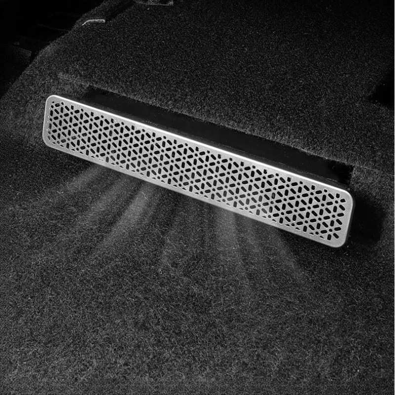 For BYD Formula Leopard Ti7 Under Seat Air Outlet Dust Cover Stainless Steel AC Vent Protective Cover Below Seat Modification