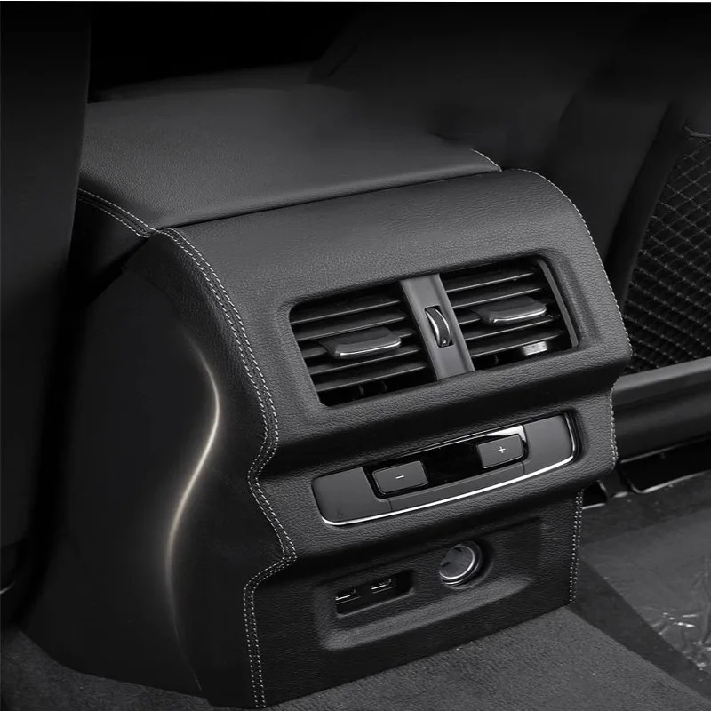 

Suitable For Audi Q5L Rear Air Conditioning Vent Protective Cover Interior Leather Protective Cover Decorative Frame Cover Plate