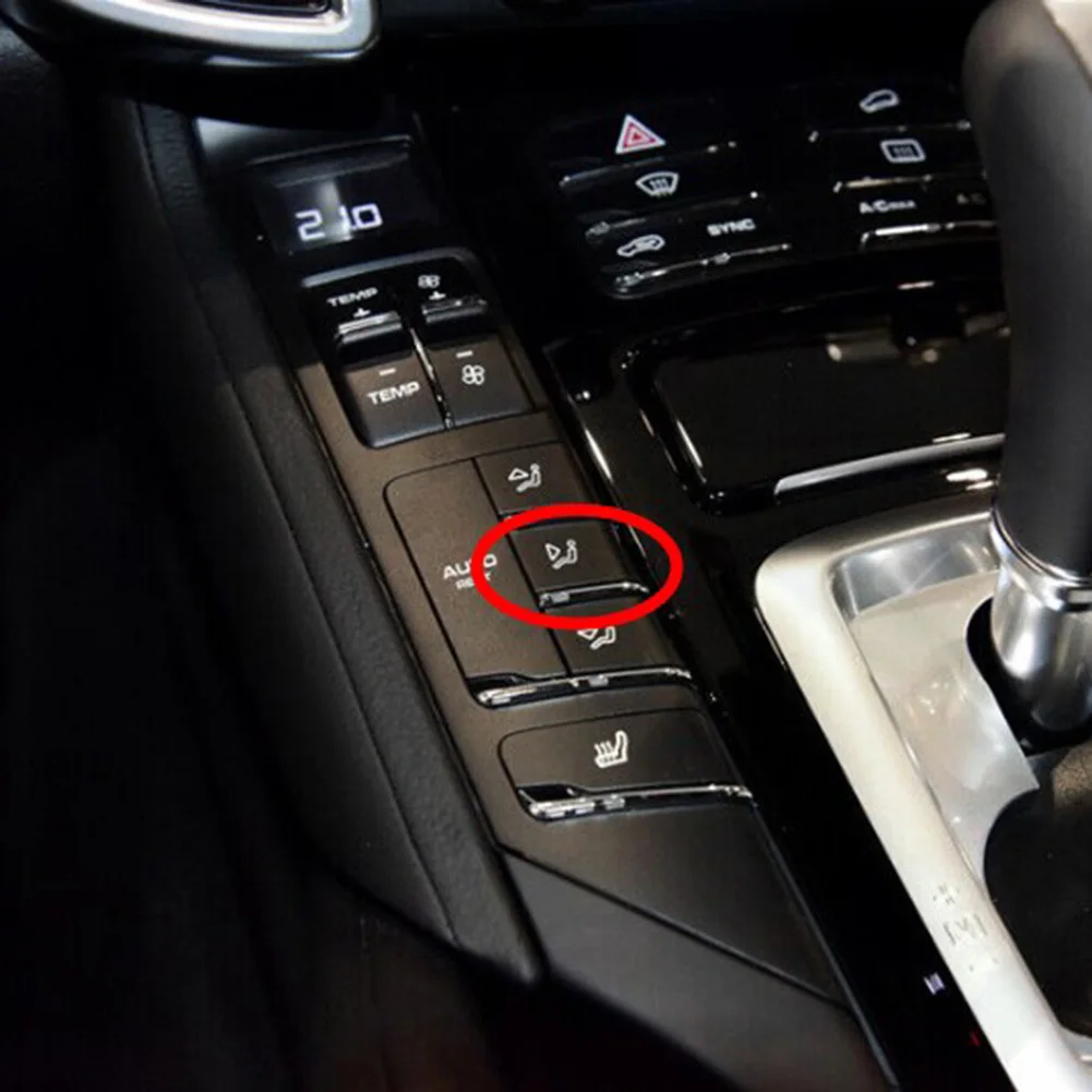 

Switch Button Cover Protect Your For Porsche Interior with Central Console Button Cover Easy Installation Waterproof