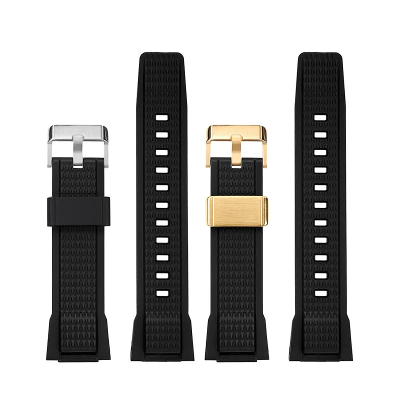 Correa de silicona para reloj Casio G-SHOCK/BD para hombre, pulsera de TPU negra, anillo de Metal, serie deportiva MTG B3000