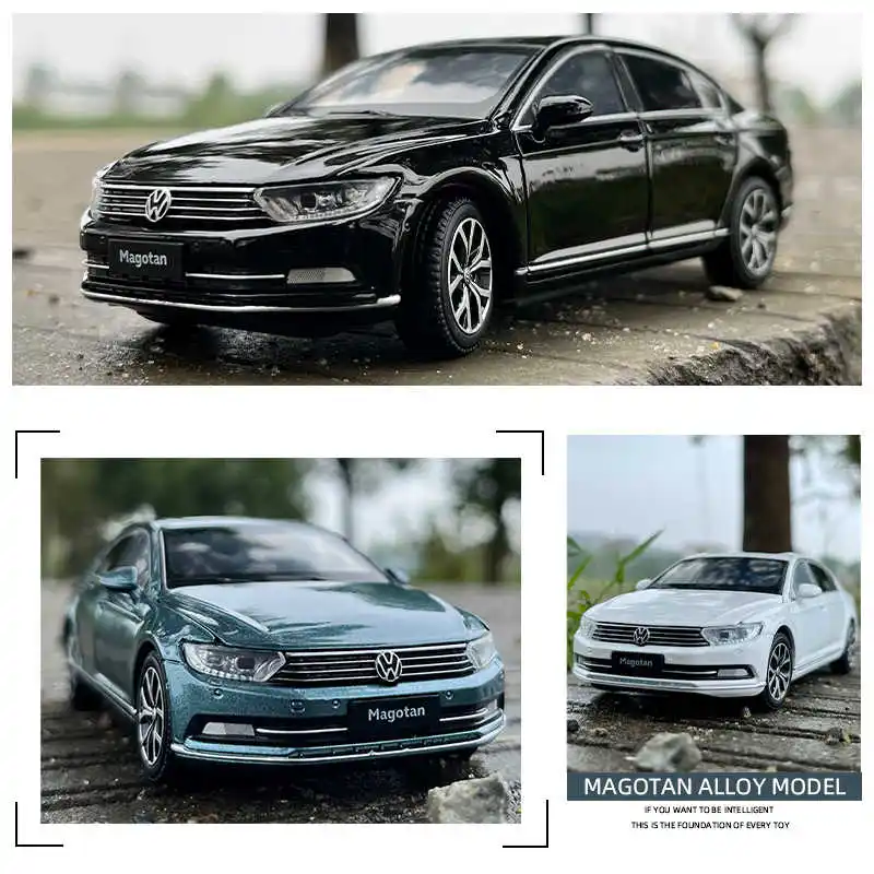 1:32 VW Magotan Coupe Legering Model Auto Diecasts Metalen Auto Voertuigen Model Hoge Simulatie Geluid en Licht Collectie Kinderen Speelgoed gift
