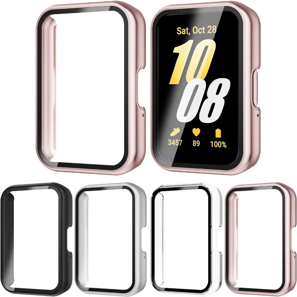 

Case+Glass for Samsung Galaxy Fit3 Screen Protector Bumper Hard PC Protective Cover 2 in 1 All-around Anti-scratch Accessories