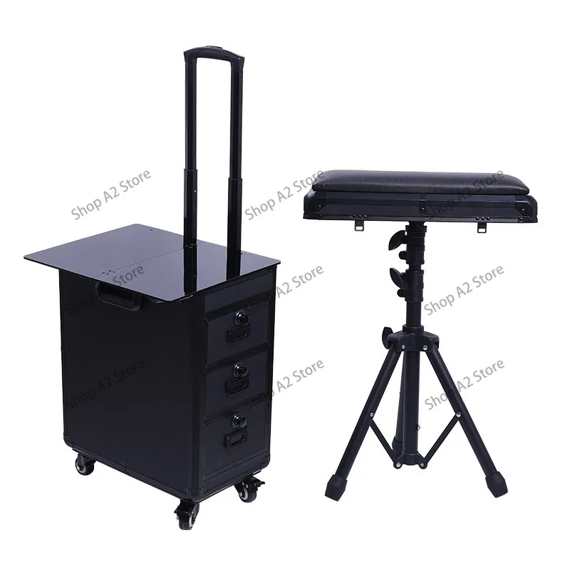 Tattoo Arm Bracket Workbench Finishing Box Portable Trolley Case Armrest Display Rack Beauty