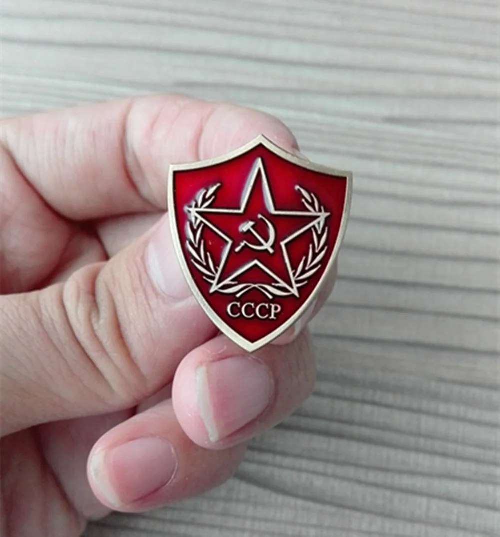 

Советские сувениры День перемоги Красный квадрат Памятный Социалистический значок с эмблемой CCCP из Красной звезды