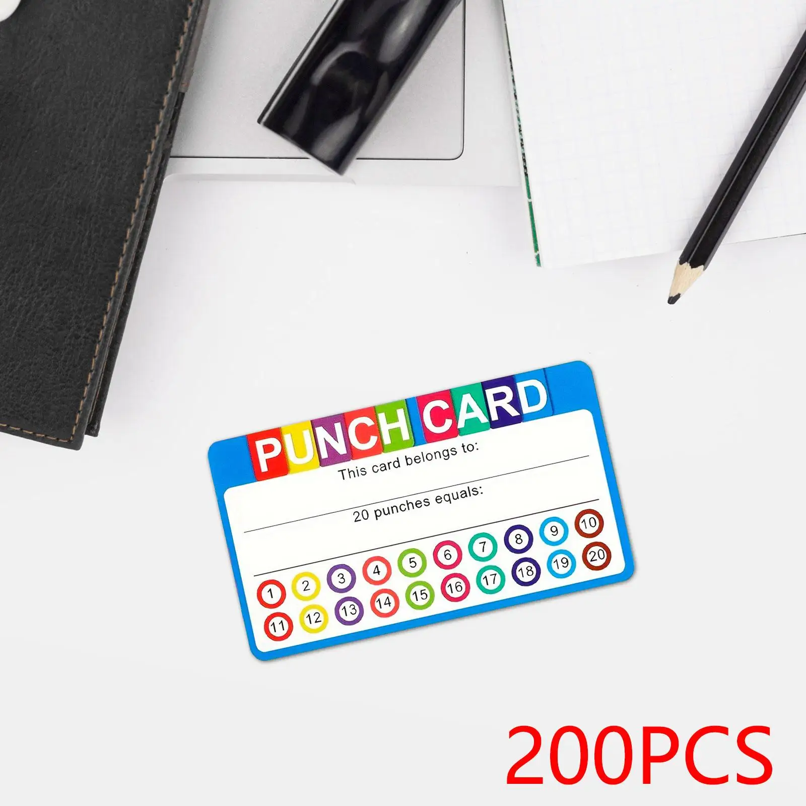 Reward Punch Cards Sturdy Behavior Chart Sticker for School Household Kids