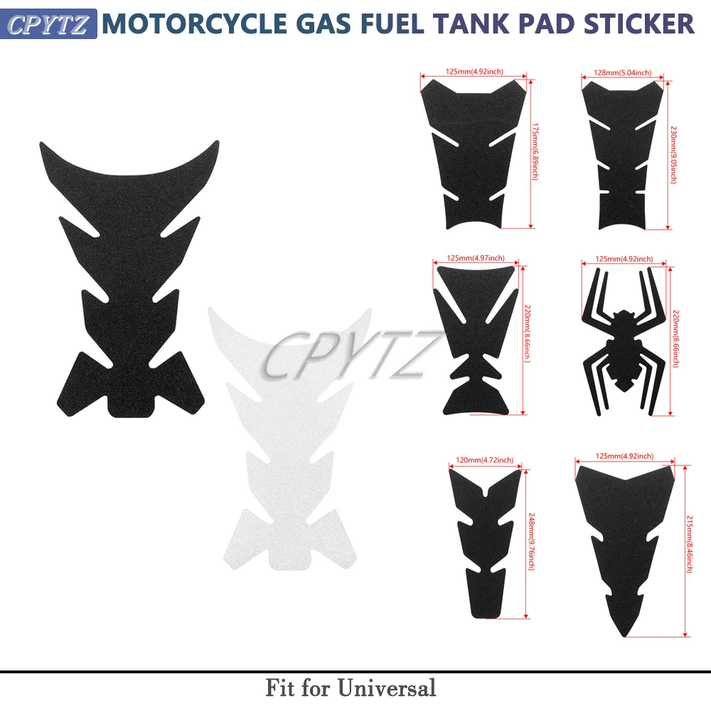 

Universal Black/Transparent Frosted Sticker Tank Pad Protector Motorcycle Accessories Fit For NINJA Z1000 ZX6R GSXS GSXR CBR