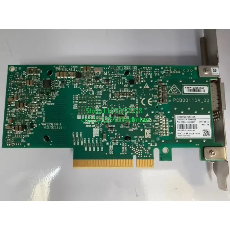 MCX414A BCAT 40 56Gb Ethernet Network Expansion Card PCI Express High Speed Adapter Controller