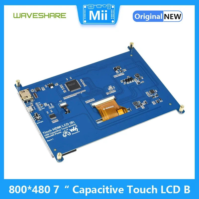 Waveshare 7Inch Touch Screen LCD type B for Raspberry Pi BB Black Computer Monitor Supports Windows 10/8.1/8/7