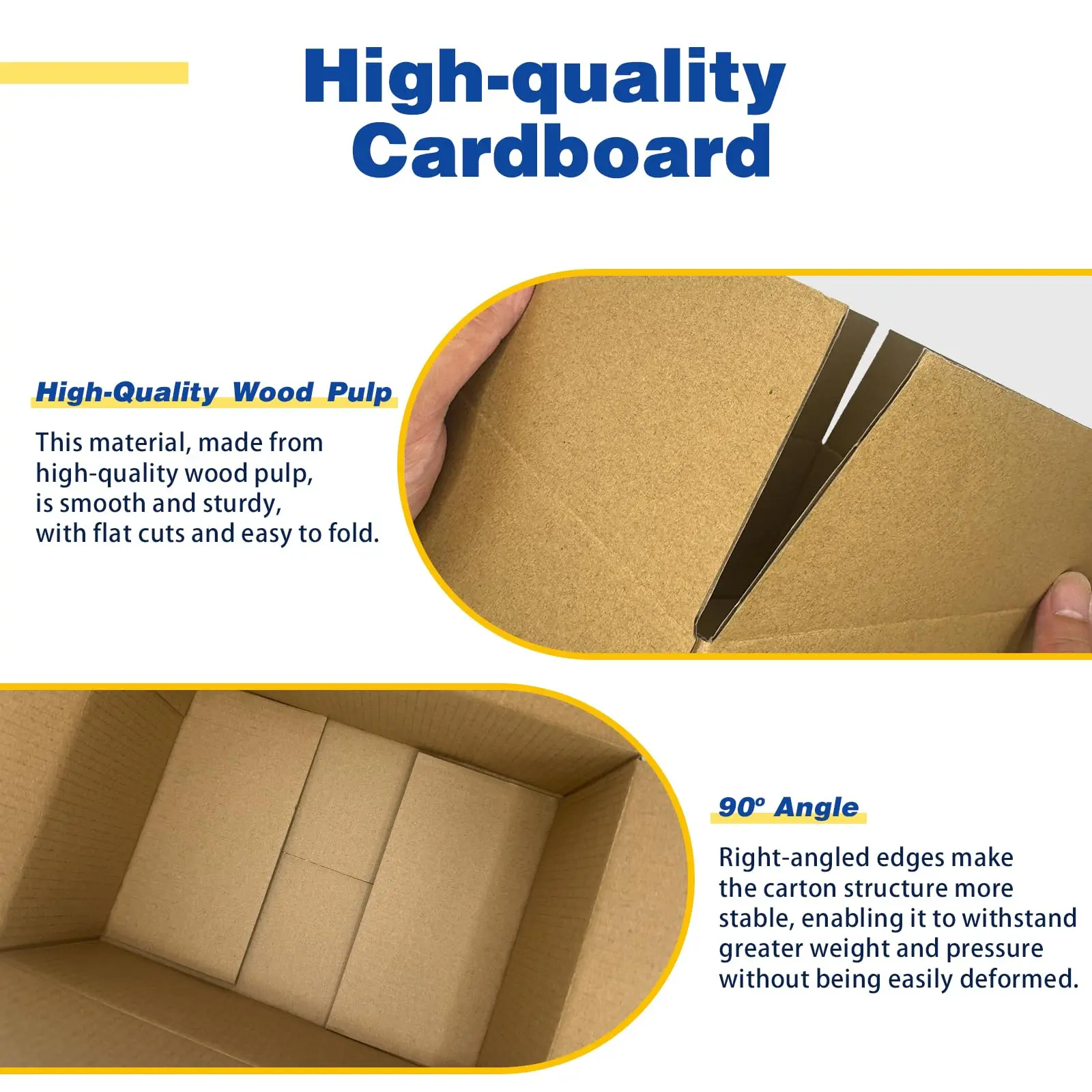 100Pack 6x4x4 Inch Corrugated Shipping Boxes, Small Cardboard Mailers for Packaging, Mailing, Moving, Storage,Small Business Use