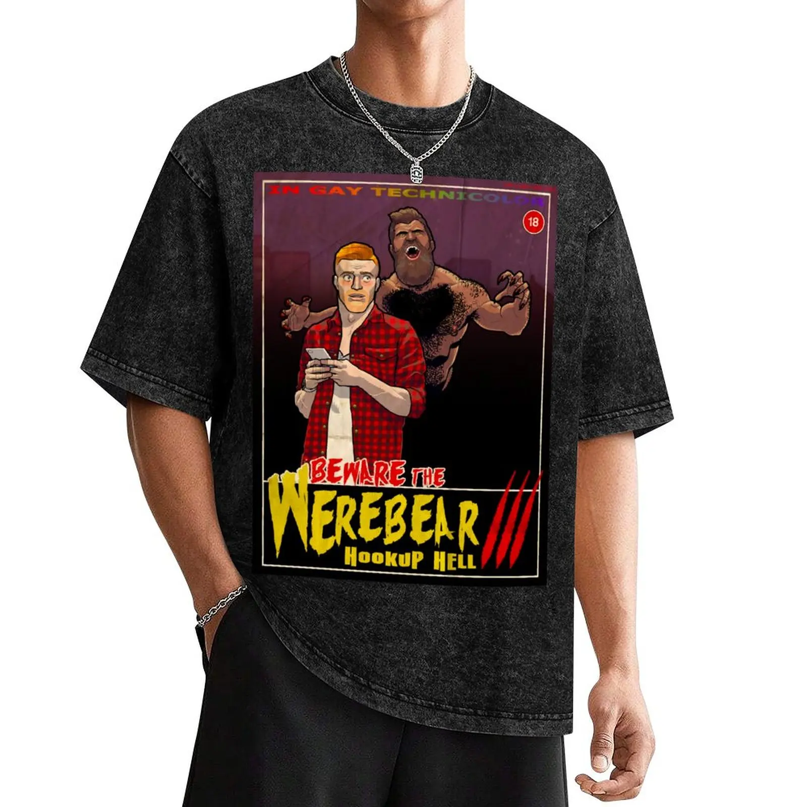 

Beware the Werebear 3: Hookup Hell T-Shirt funny shirt cotton funny costumes Short sleeve tee men