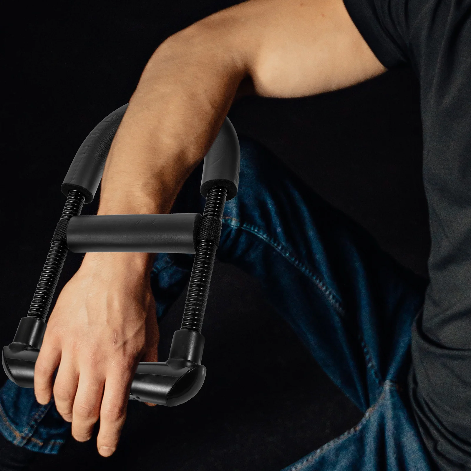 1 قطعة اللياقة البدنية الذراع قوة المدرب عالية القوة الربيع مكافحة الصدأ طلاء لتدريب القوة ممارسة المعصم قوة جهاز المحمولة #5