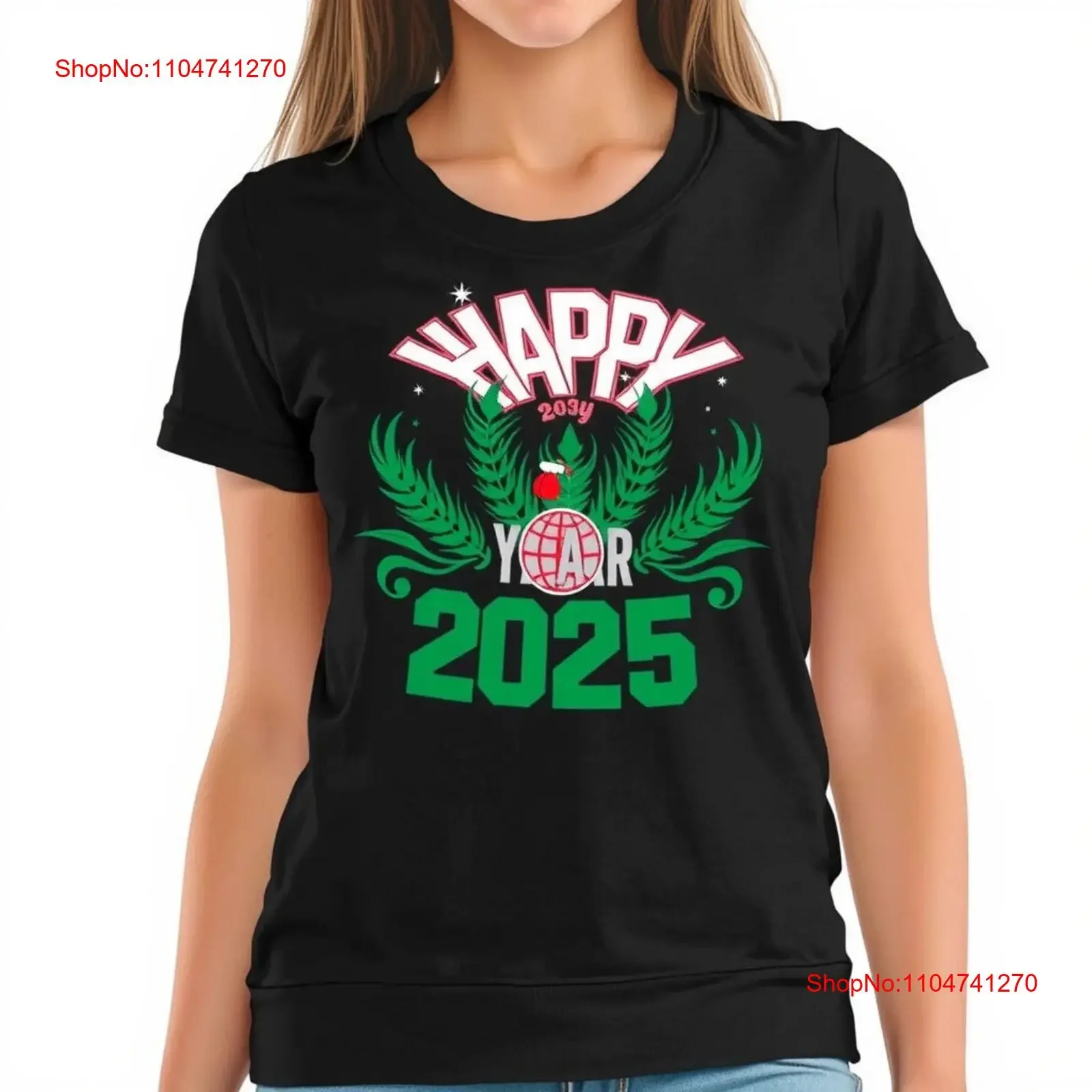 

Праздничная черная футболка на Новый год 2025 Happy Deable, винтажная стираная удобная уличная одежда, универсальная стильная унисекс