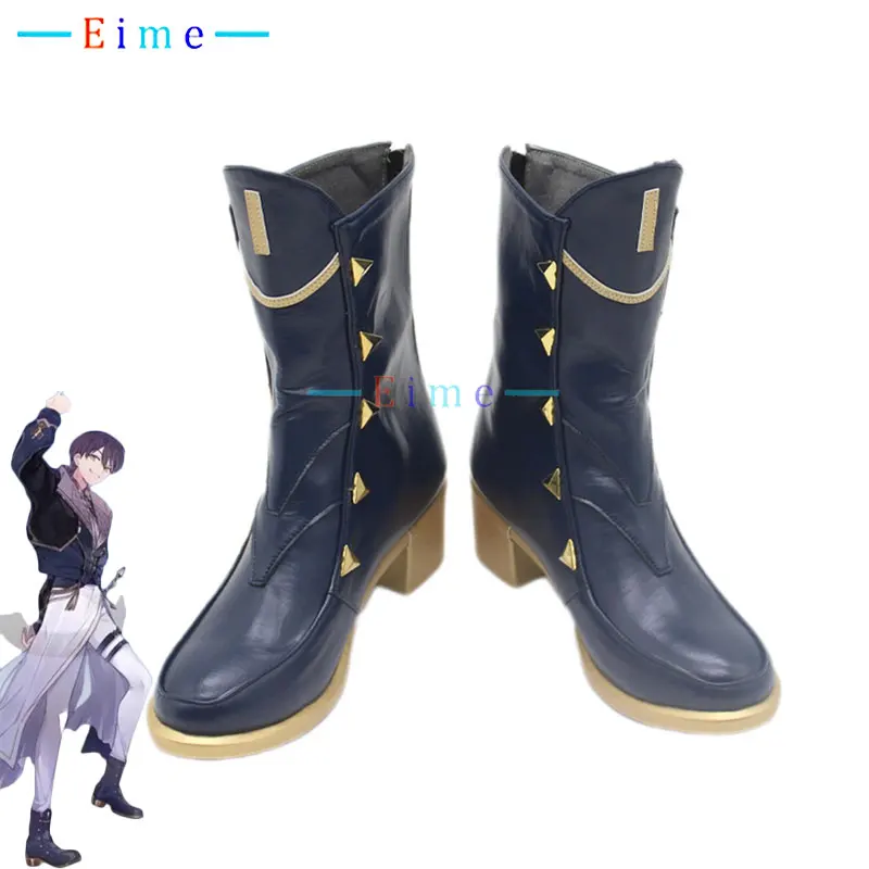 

Kenmochi Toya Cosplay Shoes Vtuber Cosplay Props PU Leather Shoes Halloween Carnival Boots Custom Made