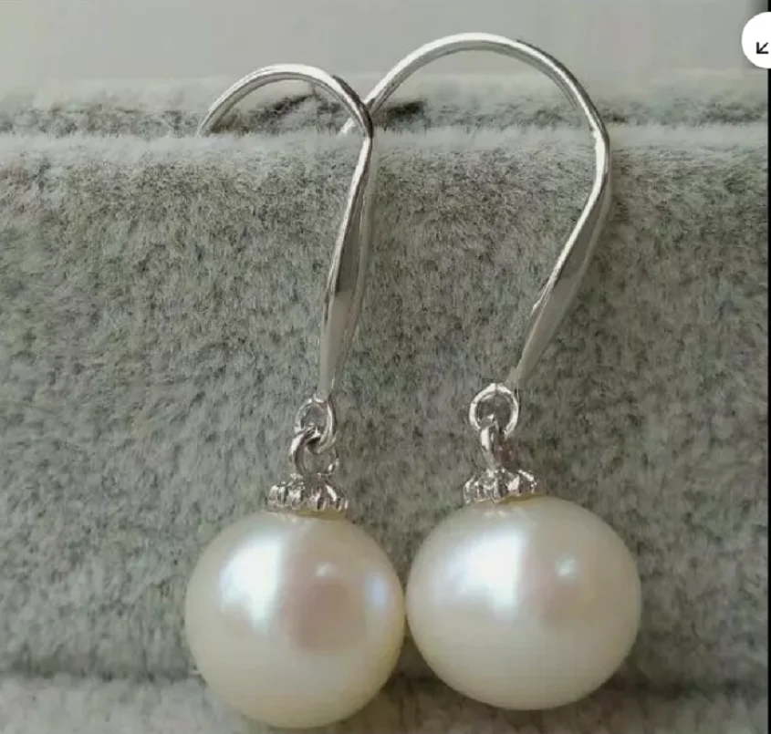 

Новые круглые серьги с белым жемчугом Южных морей AAAA диаметром 8–9 мм и 14-каратным золотом