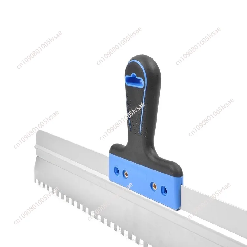 Home Wall Curved Handle Multifunctional Decoration Stainless Steel 600mm Square Notched Trowel For Large Format Tiles