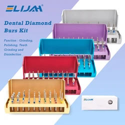 ELIJAH Dental Burs Drill High Speed Handpiece Aluminum Disinfection Block High Temperature Sterilization for Dental Professions