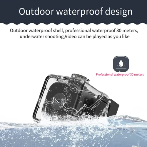 Imagen 2 del producto SQ28-minicámara deportiva resistente al agua, videocámara de acción Ultra HD 1080P para exteriores, grabación de vídeo, cámara de buceo de alrededor de 2MP, 30M