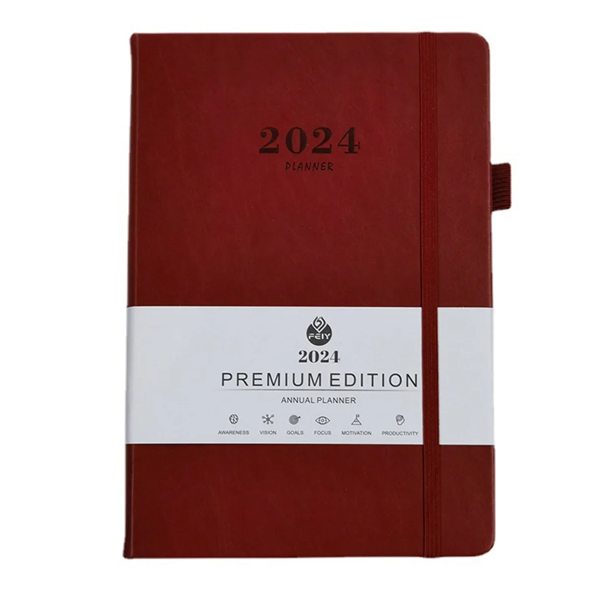 2024 Diary A5 Diary Week to View A5 Daily Planner Notebook for Office Christmas Gift Diary for 2024 Red