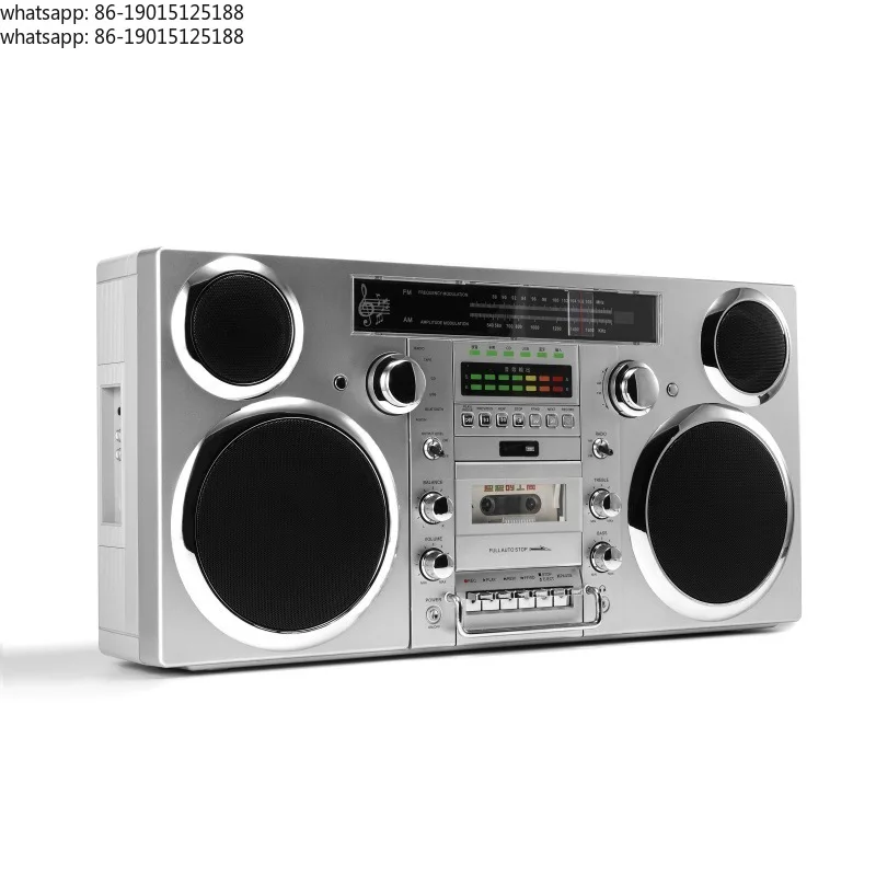 High quality  Vintage Recording Radio, Portable Tape Player, CD Disc, Multi-function, High-Power Bluetooth Speaker