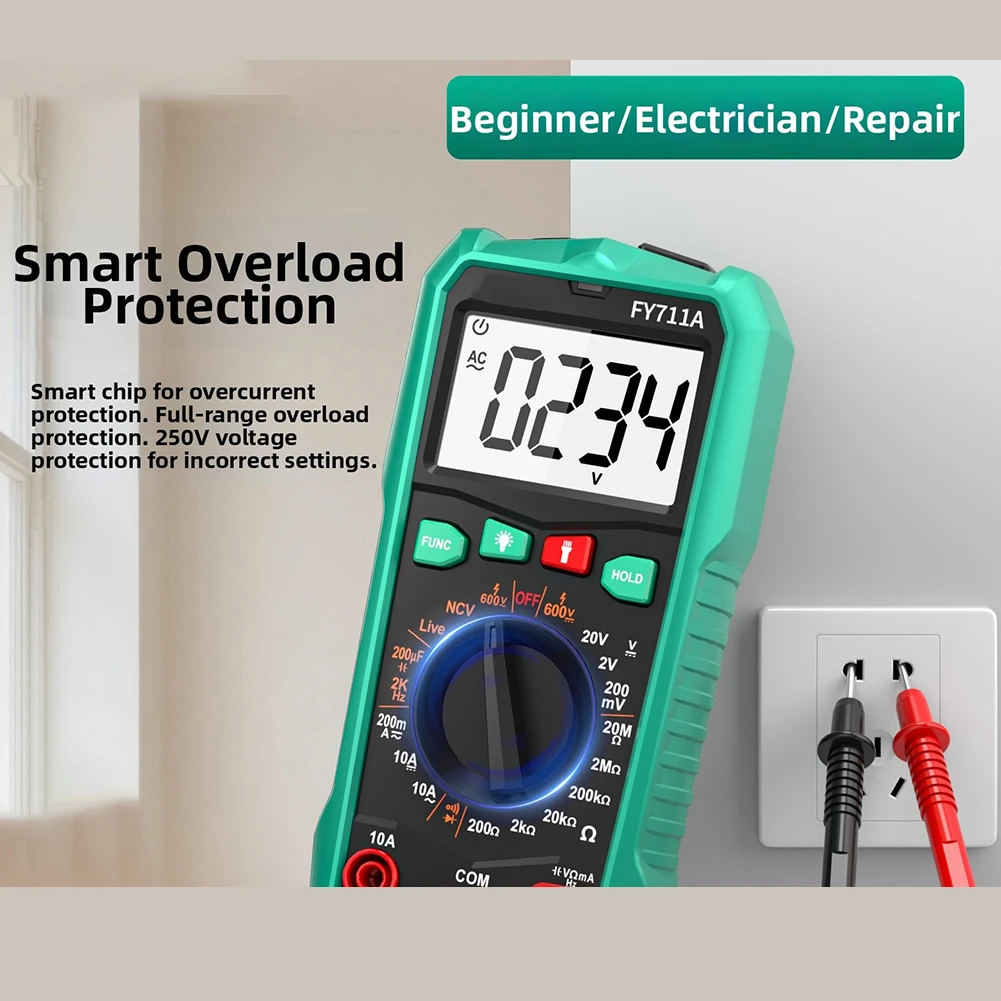 True for rms Meter Digital Multimeter For Safe Operation In Tough Conditions Multilingual Manual Included Automatic Power