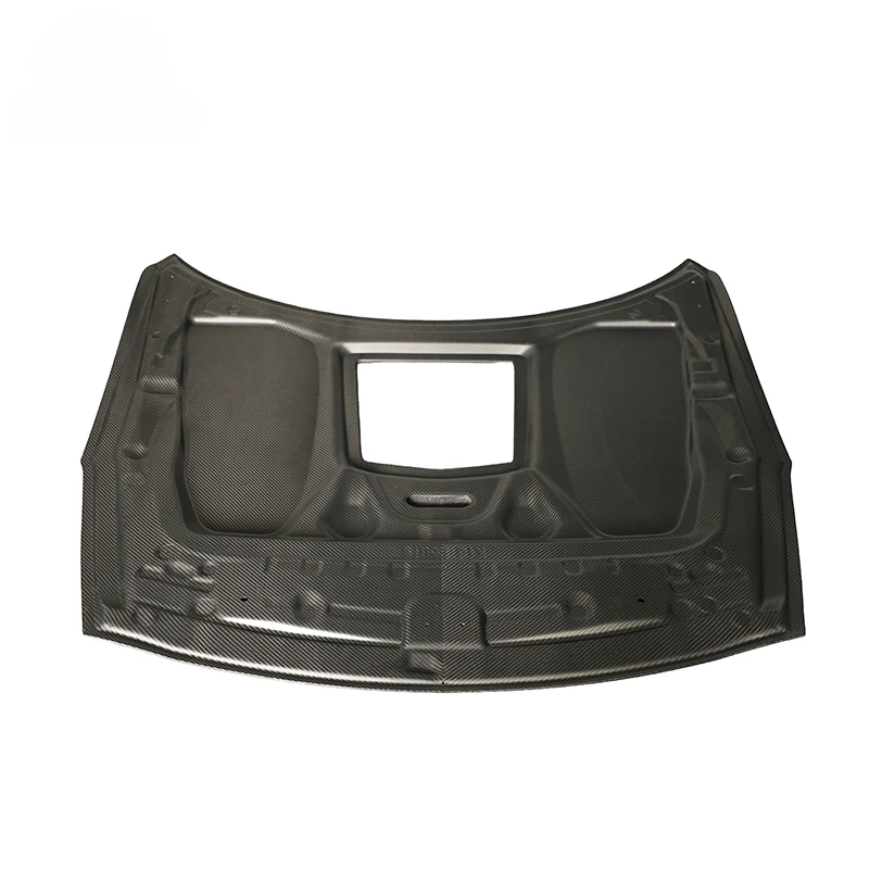 High Quality Transparent Dry Carbon‑Fiber Front Engine Hood, Sport‑car Modification Parts 2009‑2015