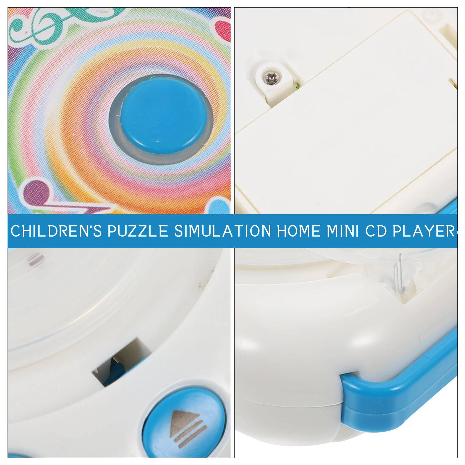 

1Pcs Simulation Mini Cd Player Creative Educational Luminous Plastic Music Role- Gift Kid Toys Cd Player Toys