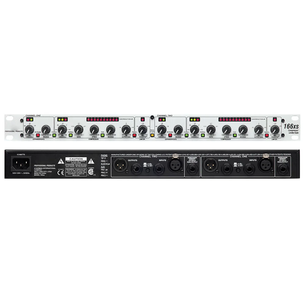 

dbx 166xs Professional Compressor Limiter high-precision anti-whistling dual-channel digital audio processor for stage sound sys