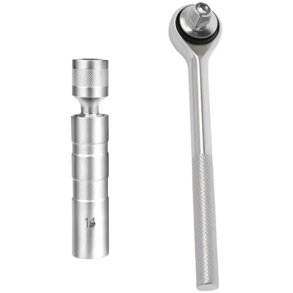 

Magnetic Ignition Component Adjustable Ratchet Wrench 14mm 16mm Thin Wall Swivel Joint Car Spark Socket Removal Auto Repair Tool